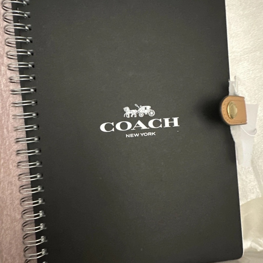 Coach Powder Pink Notebook, New - Picture 2 of 3